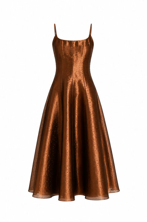 A-line Embroidered Banaras Tissue Dress